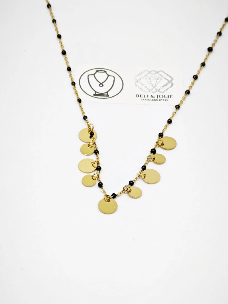 Collier en acier inoxydable - NOIR