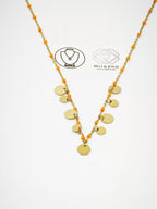 Collier en acier inoxydable - ORANGE