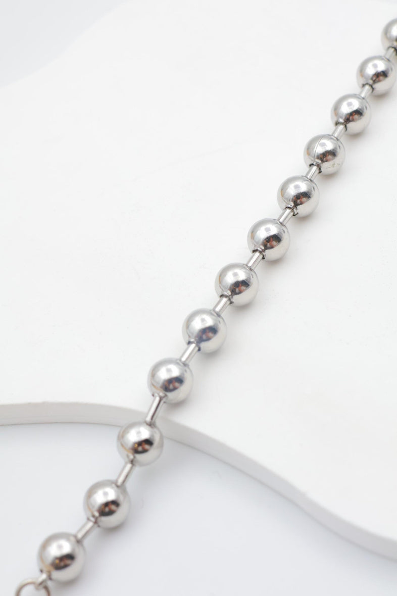 Bracelet en acier inoxydable - ARGENT
