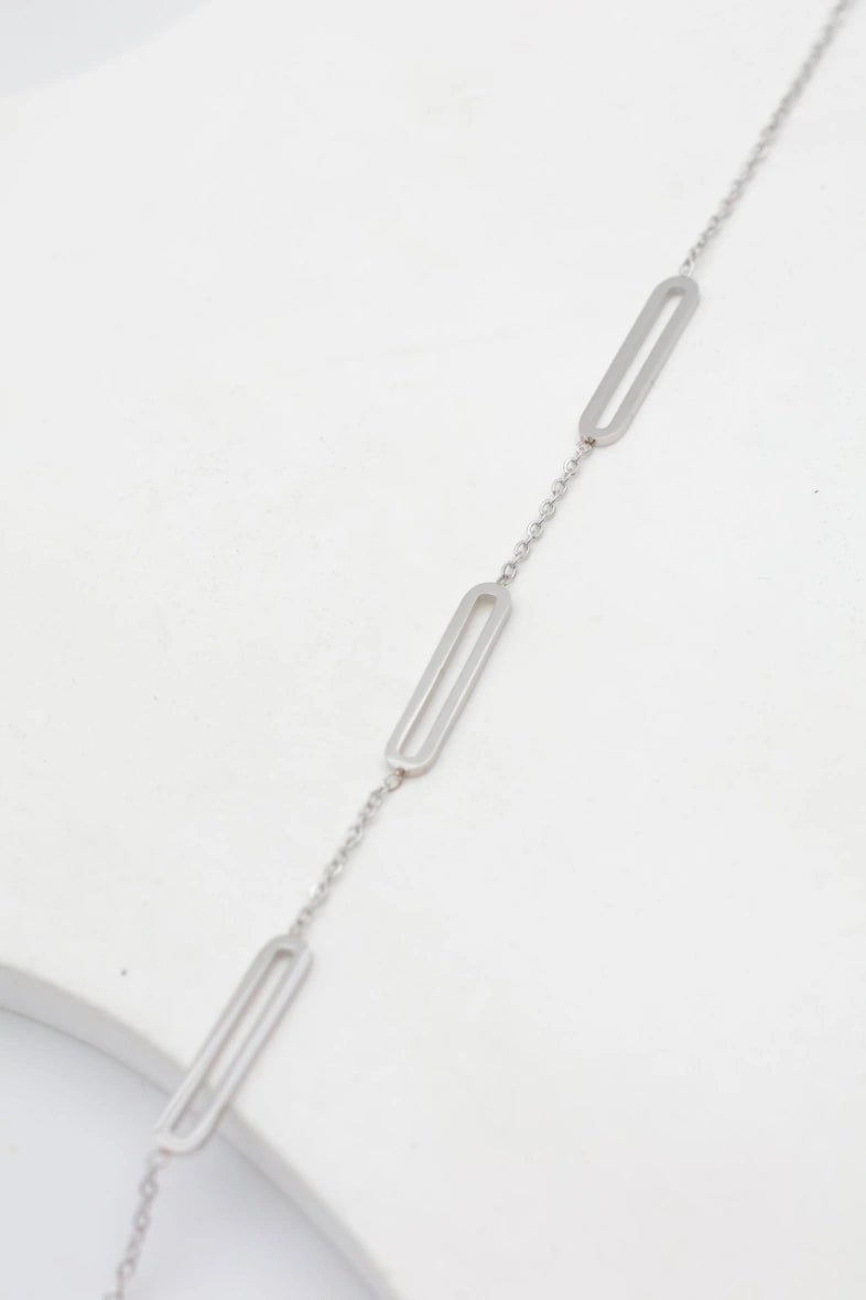 Bracelet en acier inoxydable - ARGENT