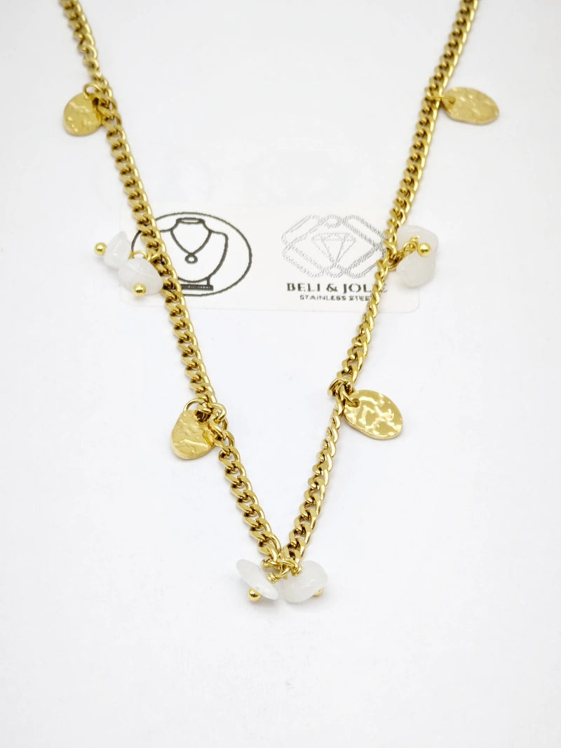 Collier en acier inoxydable - BLANC