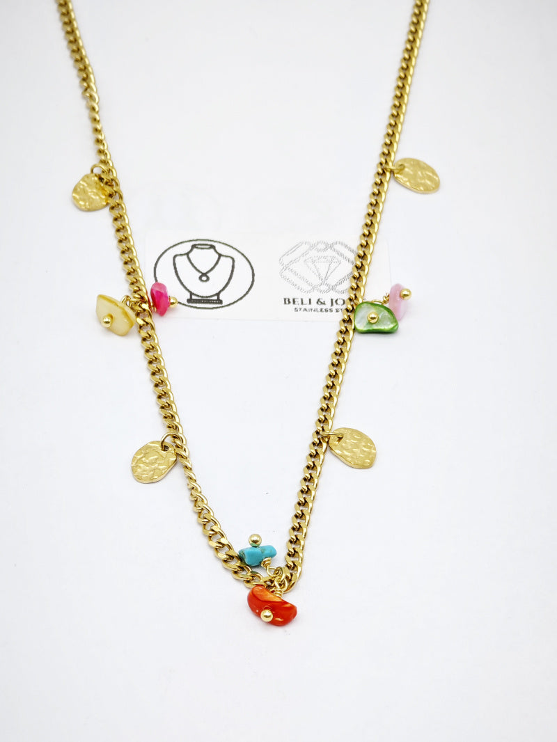 Collier en acier inoxydable - MULTICOLORE