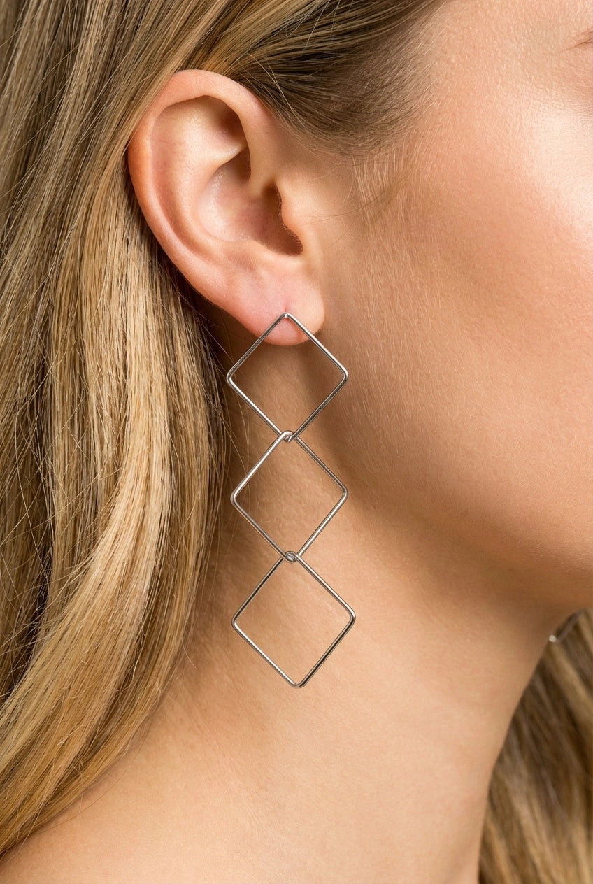 Boucles d’oreilles en acier inoxydable