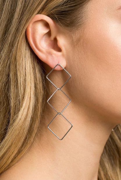 Boucles d’oreilles en acier inoxydable