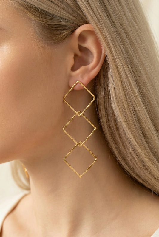 Boucles d’oreilles en acier inoxydable