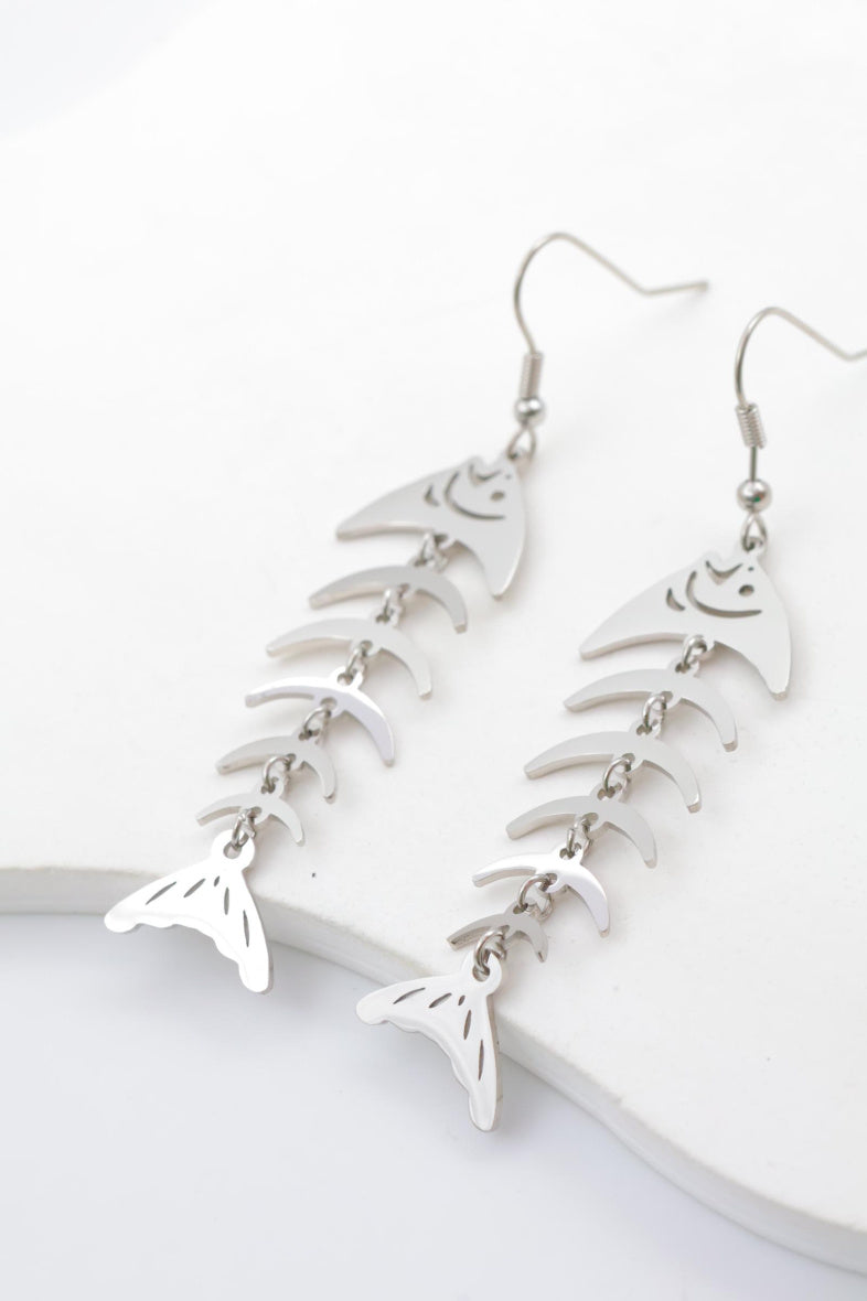 Boucles d'oreilles en acier inoxydable - ARGENT