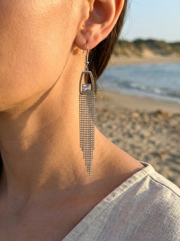 Boucles d’oreilles en acier inoxydable
