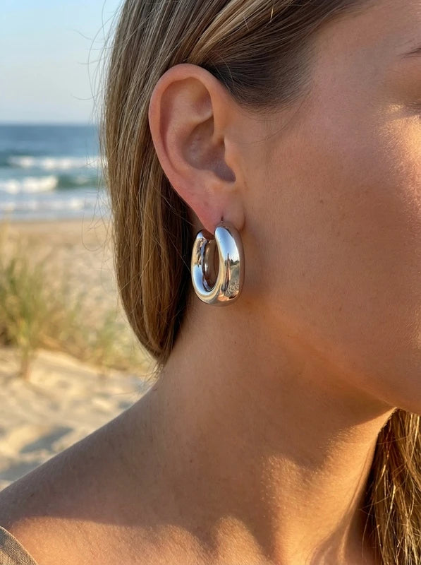 Boucles d’oreilles en acier inoxydable