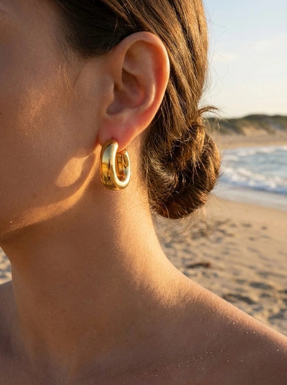 Boucles d’oreilles en acier inoxydable