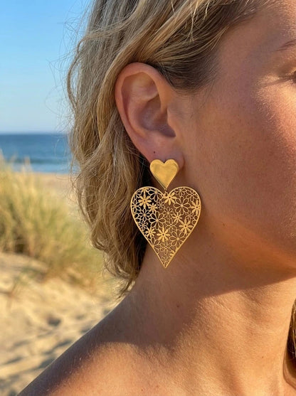 Boucles d’oreilles en acier inoxydable