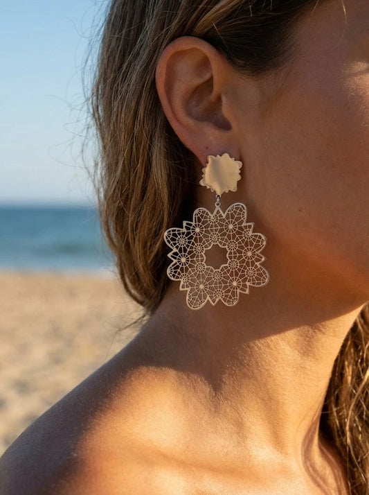 Boucles d’oreilles en acier inoxydable