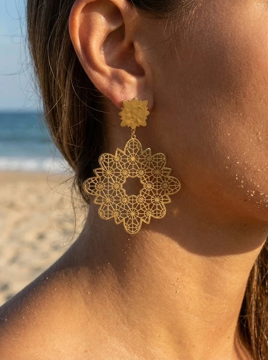 Boucles d’oreilles en acier inoxydable