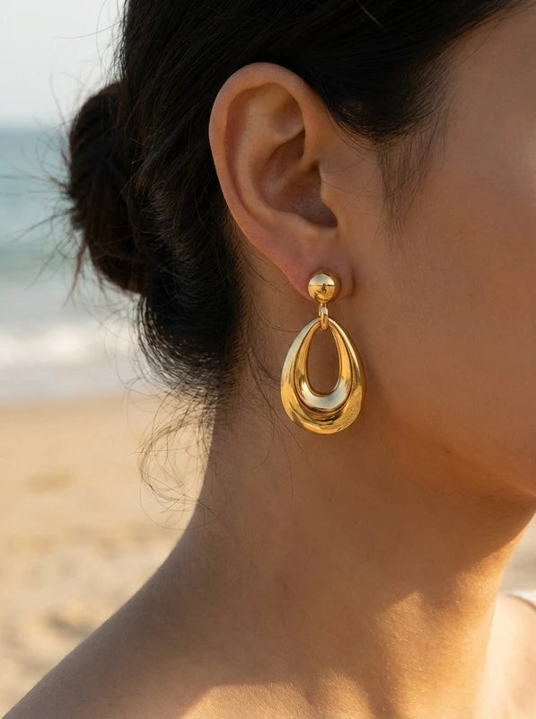 Boucles d’oreilles en acier inoxydable