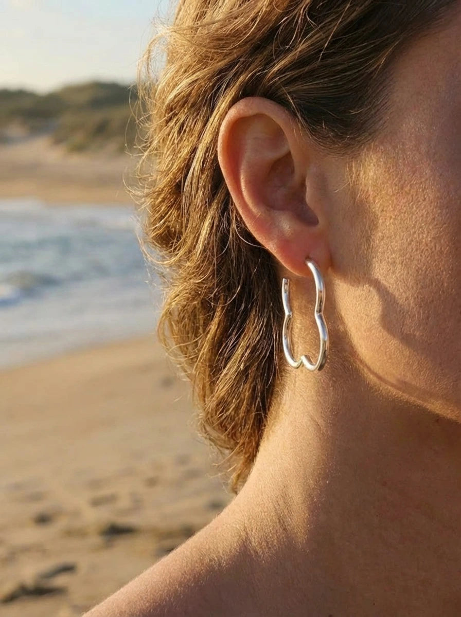 Boucles d’oreilles en acier inoxydable