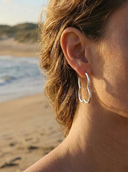 Boucles d’oreilles en acier inoxydable