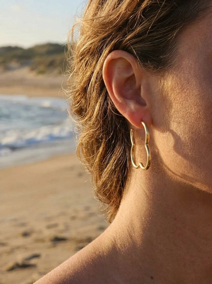 Boucles d’oreilles en acier inoxydable