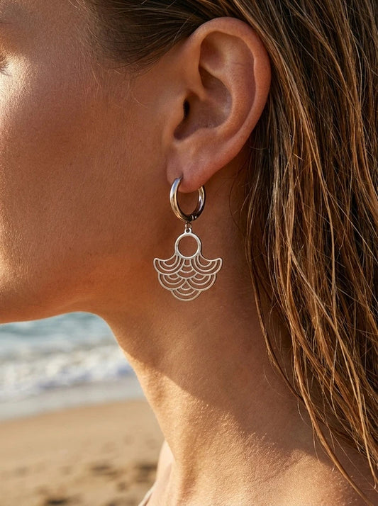 Boucles d’oreilles en acier inoxydable