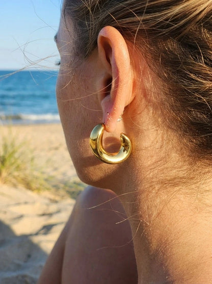 Boucles d’oreilles en acier inoxydable