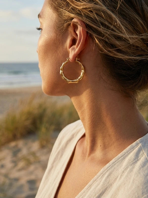 Boucles d’oreilles en acier inoxydable
