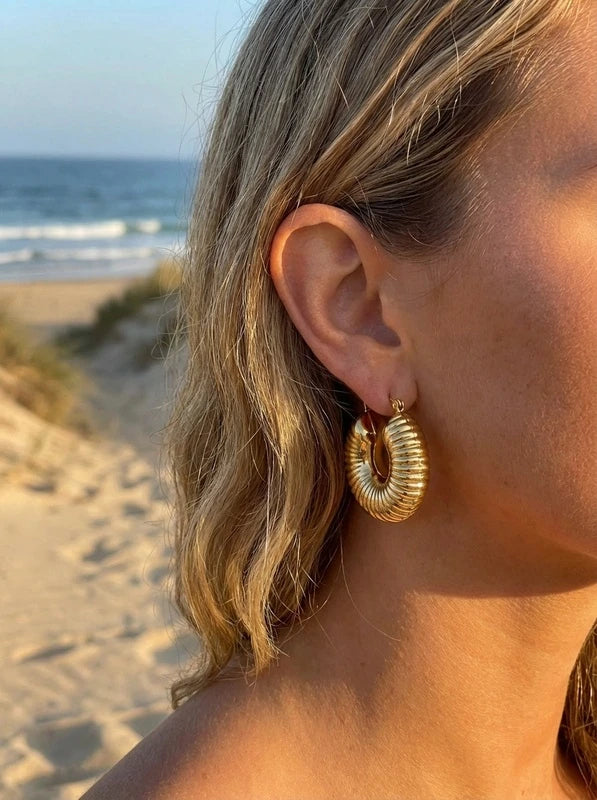 Boucles d’oreilles en acier inoxydable