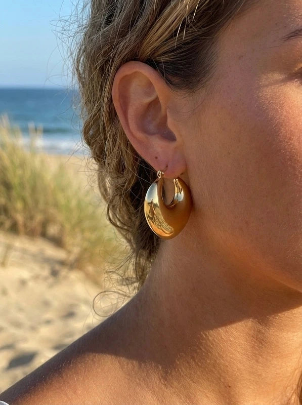 Boucles d’oreilles en acier inoxydable