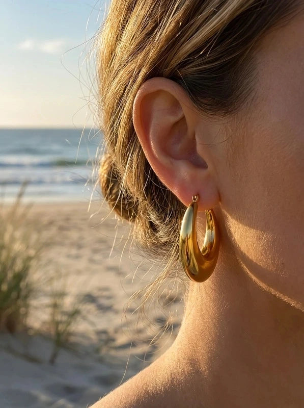 Boucles d’oreilles en acier inoxydable