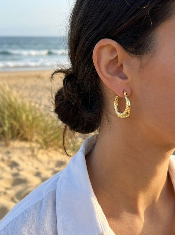 Boucles d’oreilles en acier inoxydable