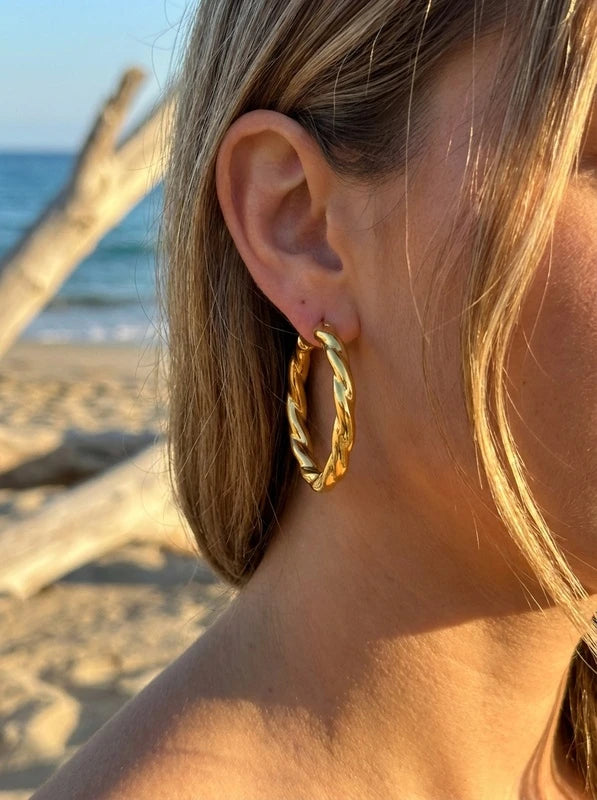 Boucles d’oreilles en acier inoxydable