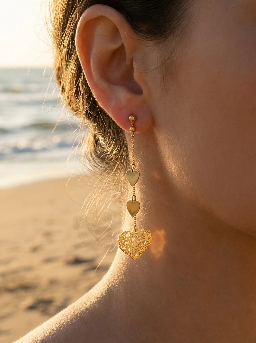 Boucles d’oreilles en acier inoxydable