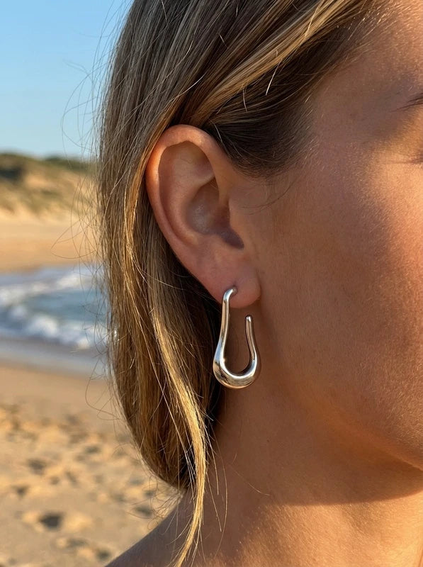 Boucles d’oreilles en acier inoxydable
