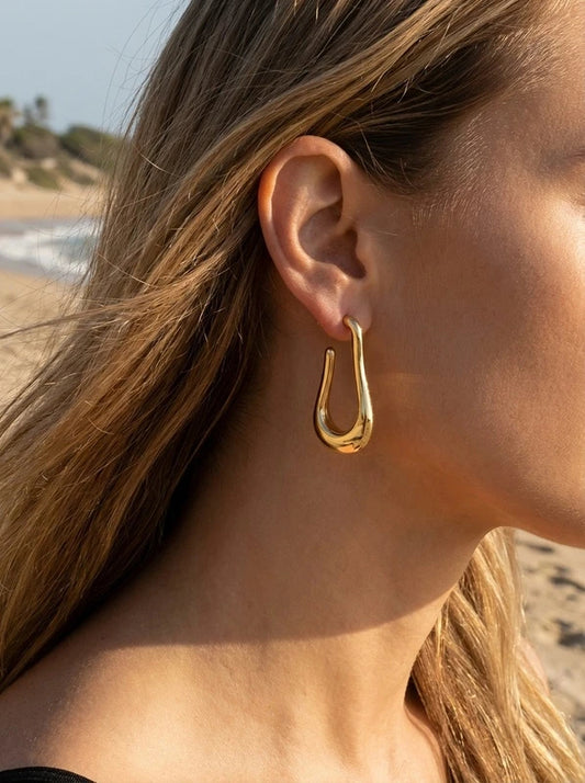 Boucles d’oreilles en acier inoxydable