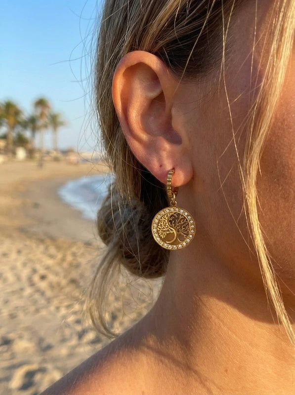 Boucles d’oreilles en acier inoxydable