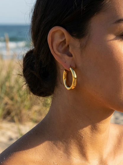 Boucles d’oreilles en acier inoxydable