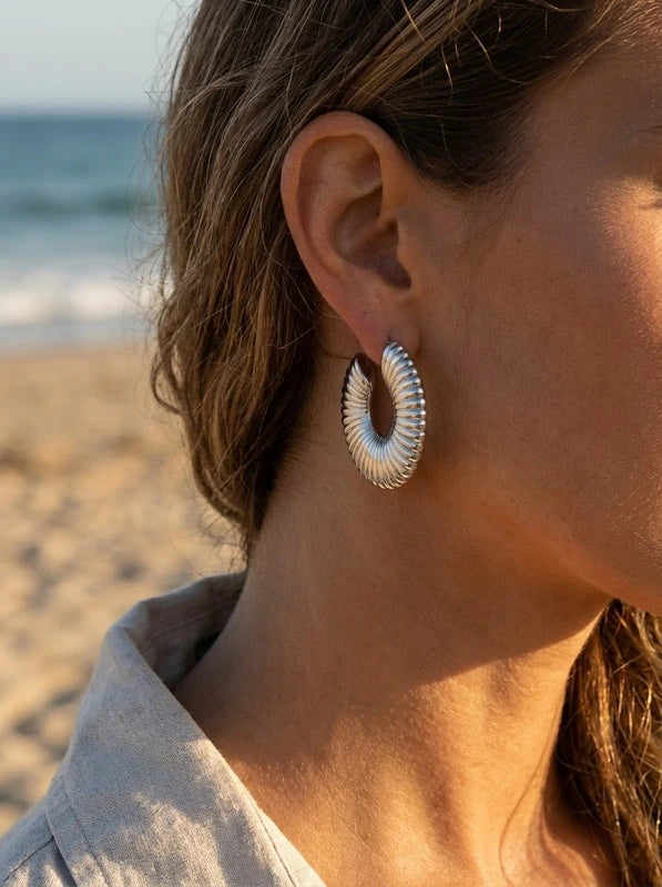 Boucles d’oreilles en acier inoxydable