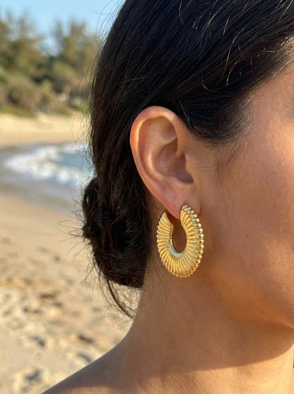 Boucles d’oreilles en acier inoxydable