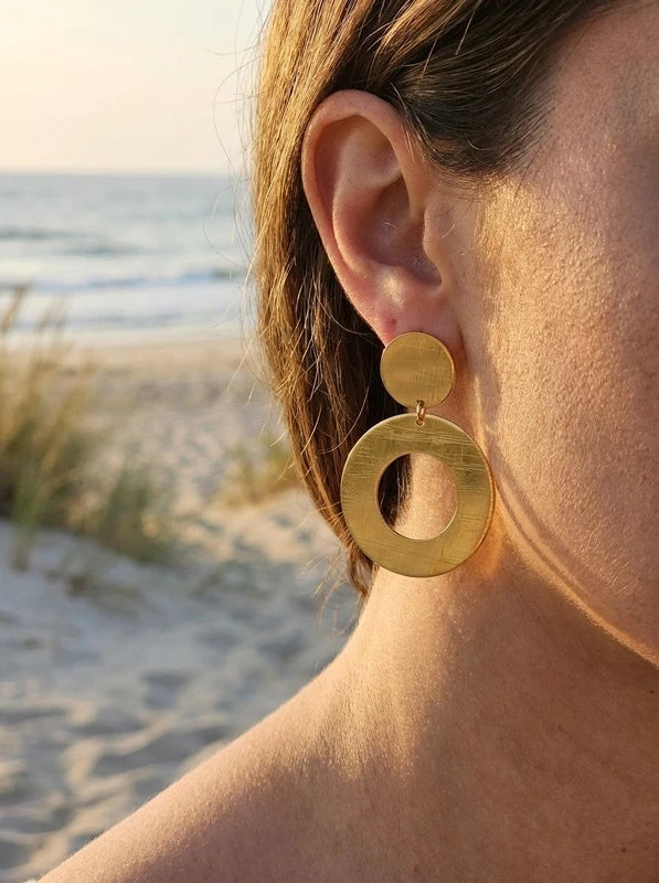 Boucles d’oreilles en acier inoxydable
