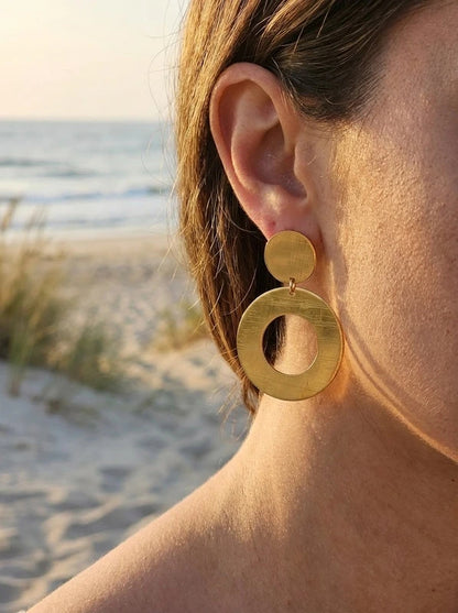 Boucles d’oreilles en acier inoxydable