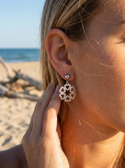 Boucles d’oreilles en acier inoxydable