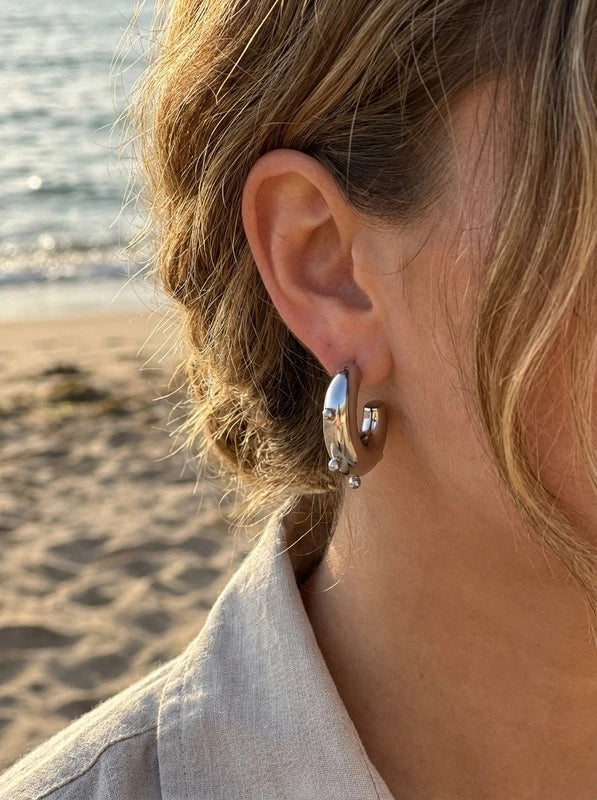 Boucles d’oreilles en acier inoxydable