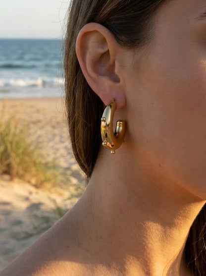 Boucles d’oreilles en acier inoxydable