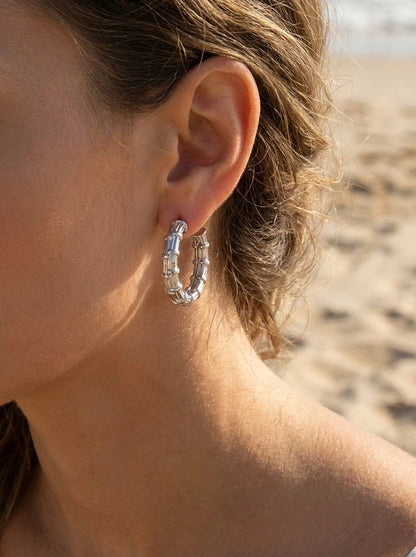 Boucles d’oreilles en acier inoxydable