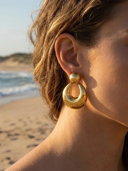 Boucles d’oreilles en acier inoxydable