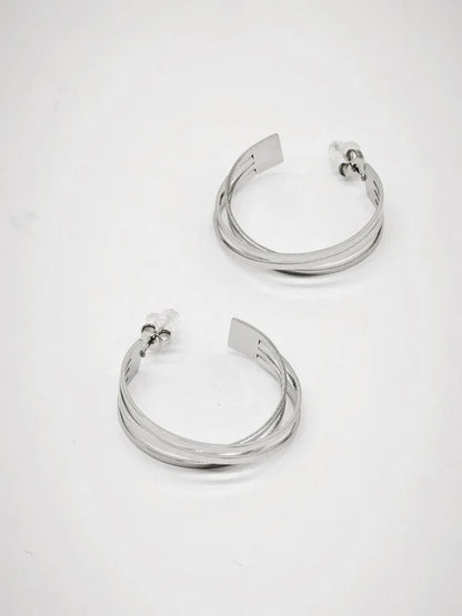 Boucles d’oreilles en acier inoxydable
