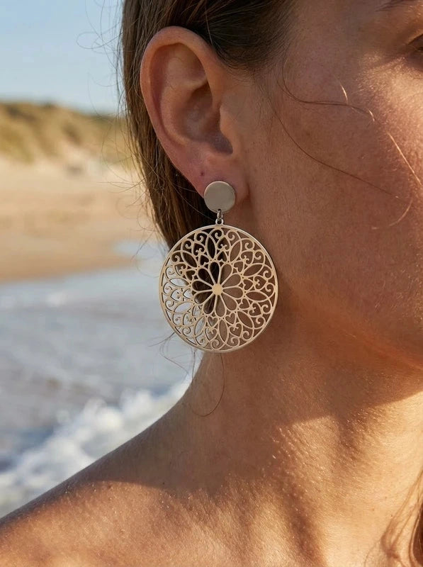 Boucles d’oreilles en acier inoxydable
