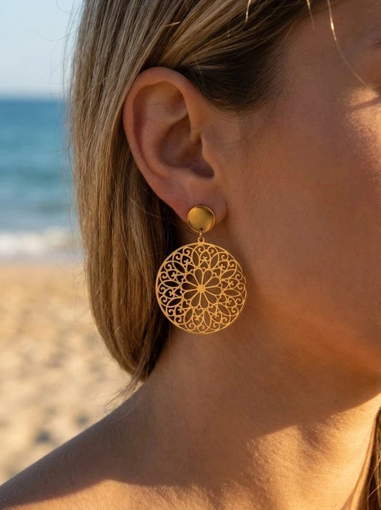 Boucles d’oreilles en acier inoxydable