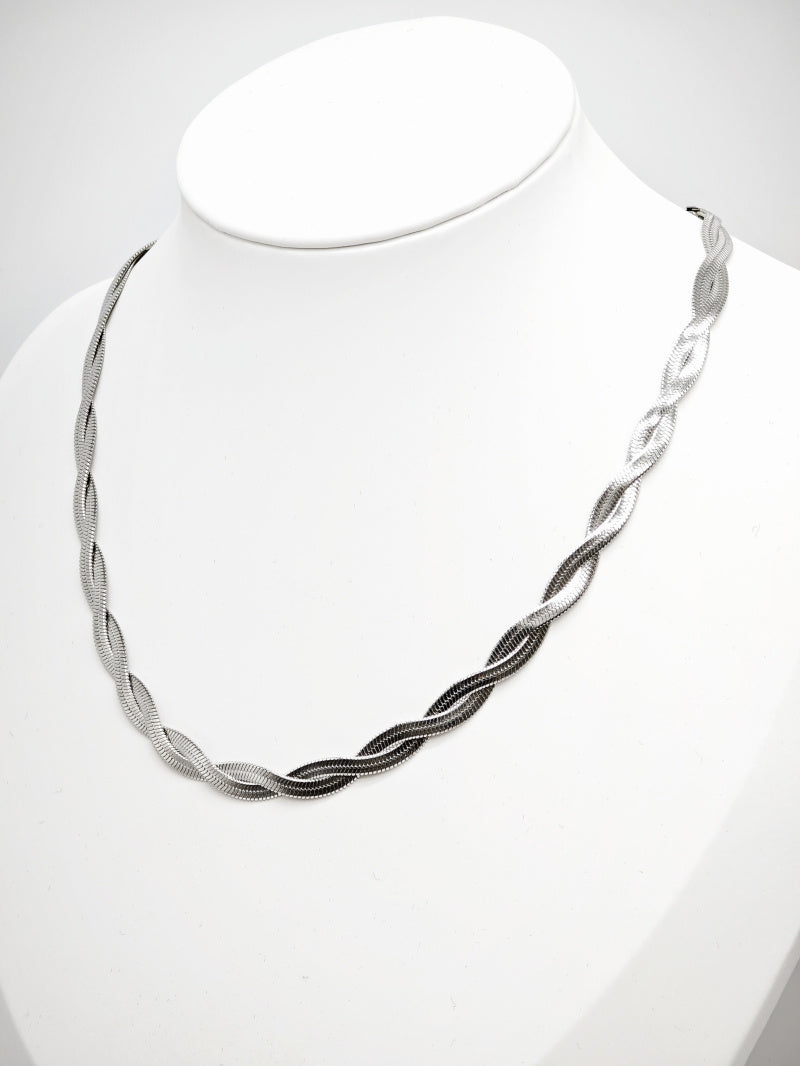 Collier en acier inoxydable - ARGENT