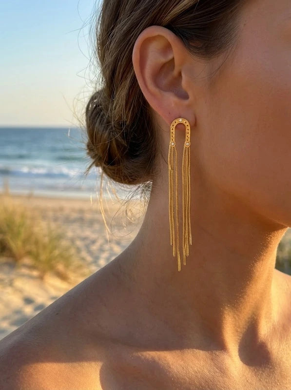 Boucles d’oreilles en acier inoxydable