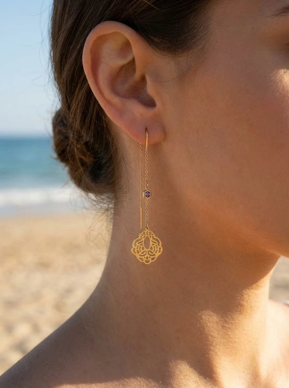 Boucles d’oreilles en acier inoxydable