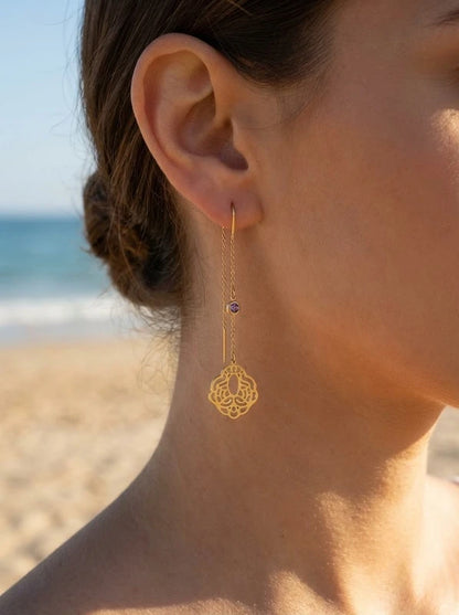 Boucles d’oreilles en acier inoxydable