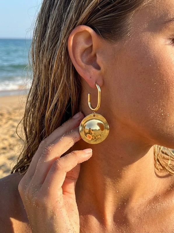 Boucles d’oreilles en acier inoxydable